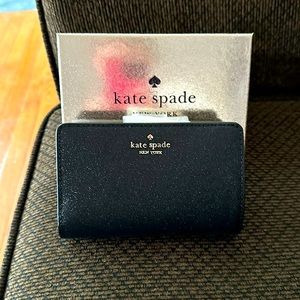 Kate Spade Glimmer Glitter Medium Compact Bifold Wallet